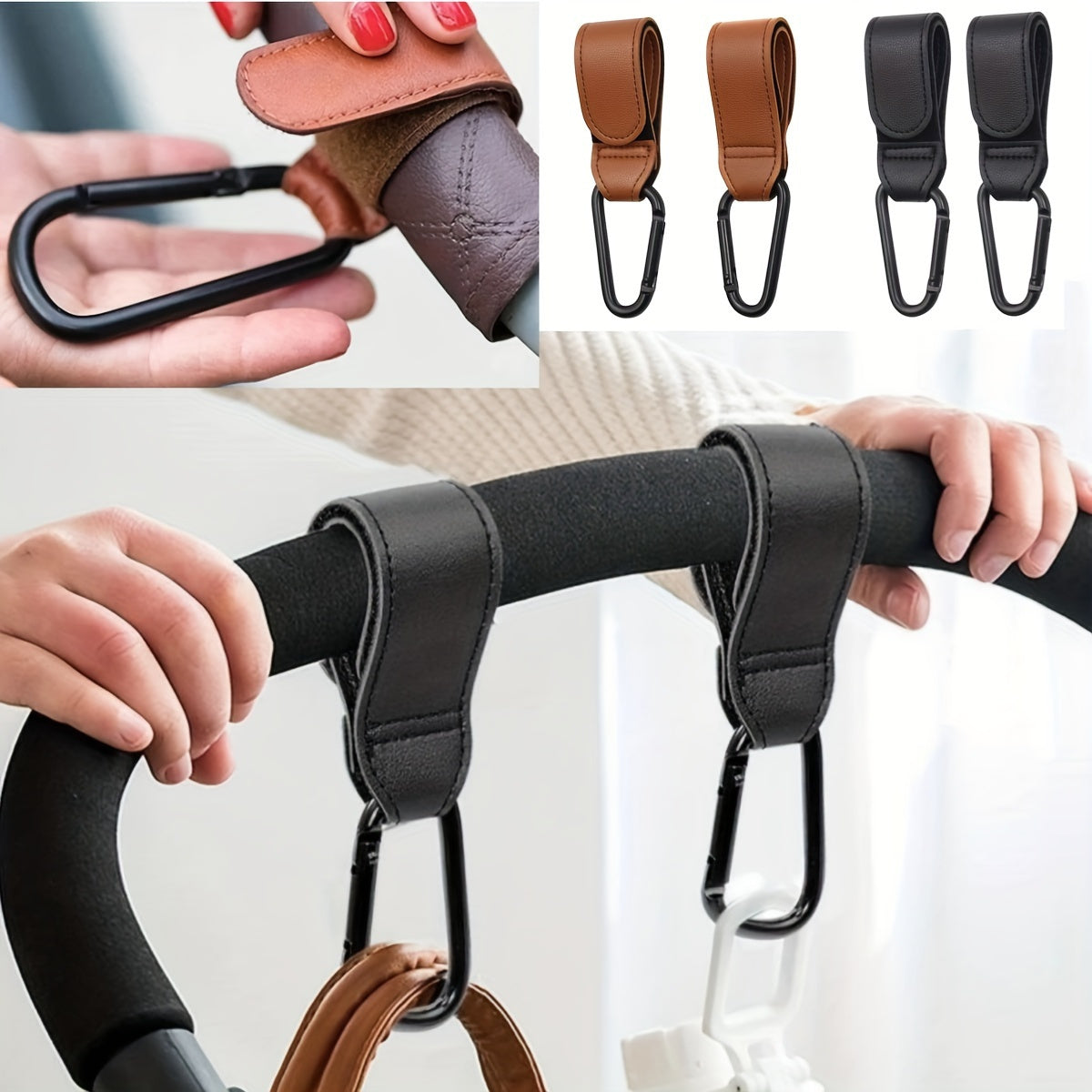 Multi-purpose Stroller Hooks
