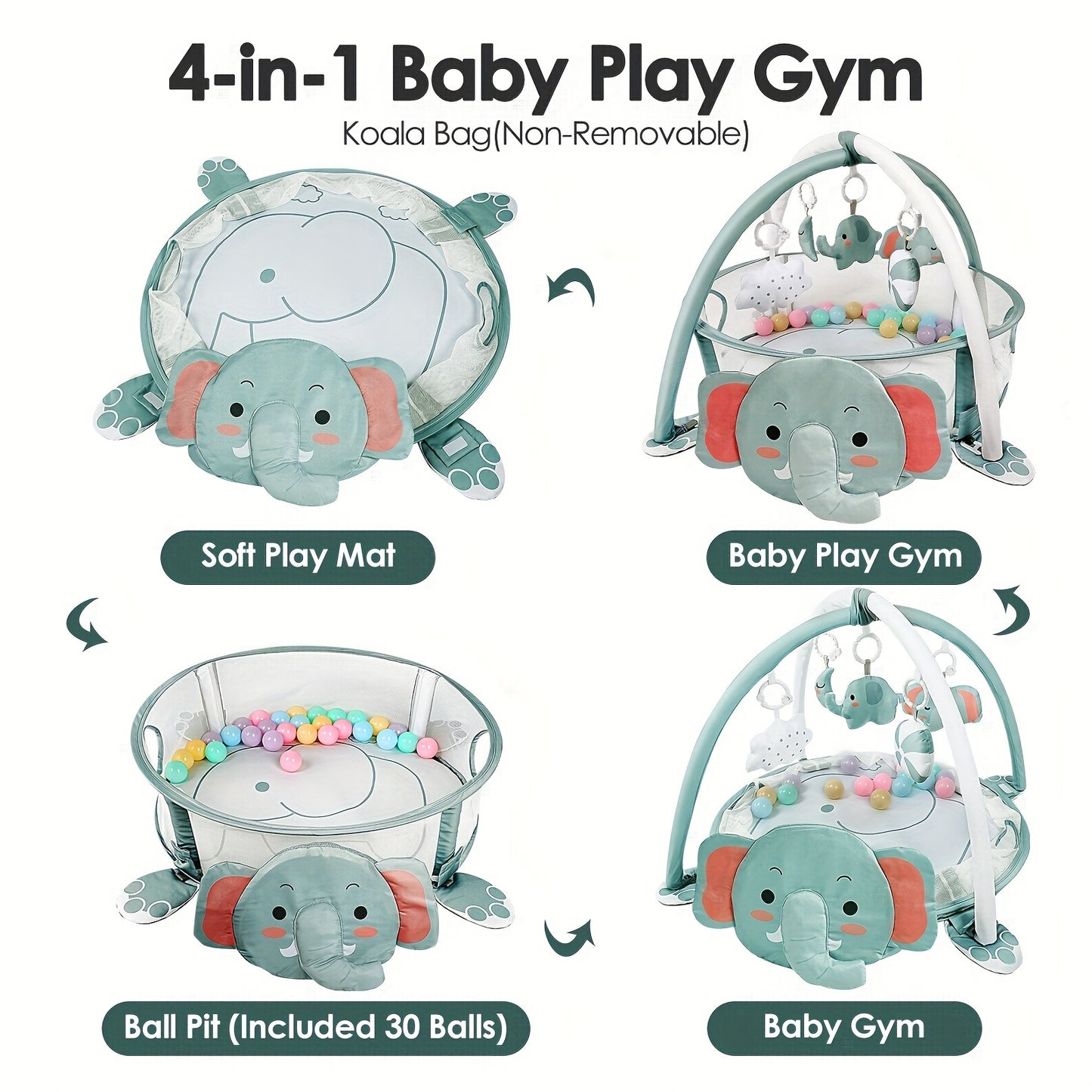 4 In 1 Baby Play Mat