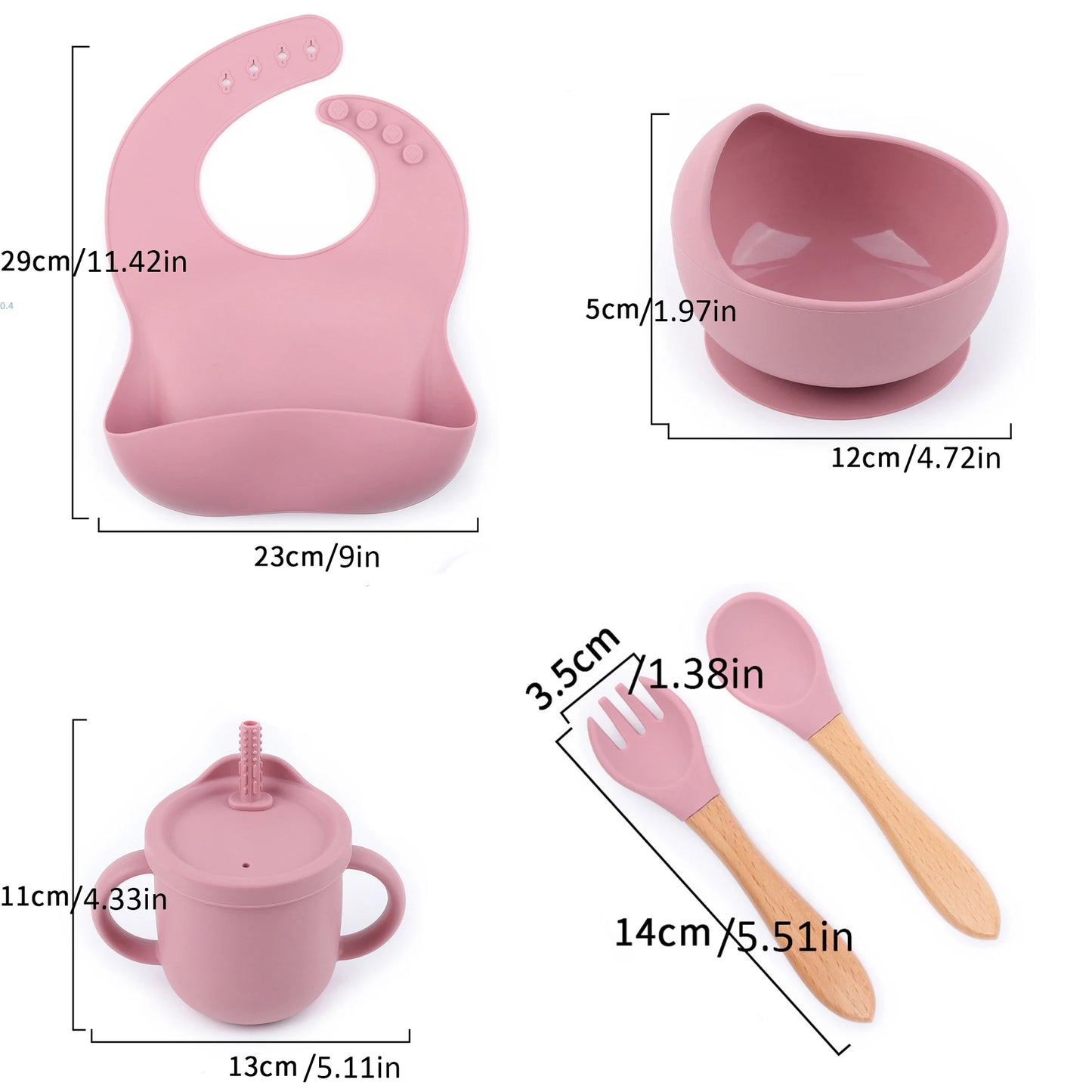 Silicone Baby Feeding Set