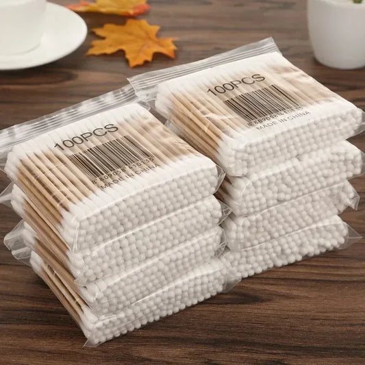 Double-ended Cotton Swabs - 5 packs x 100 pieces - Just Fetched - Explore Our Fantastic Collection of Baby Products